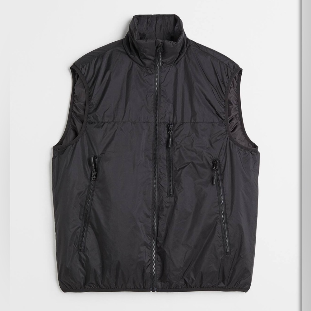 H&M Lightweight Padded Water-Repellent Men's Black Vest